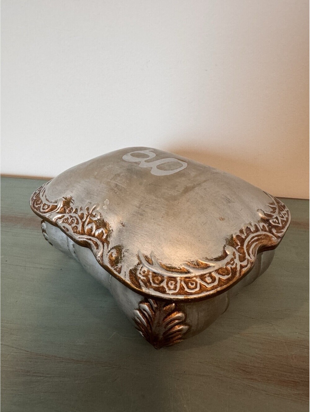 Vintage Raymond Waites Studio G Initial Trinket Box